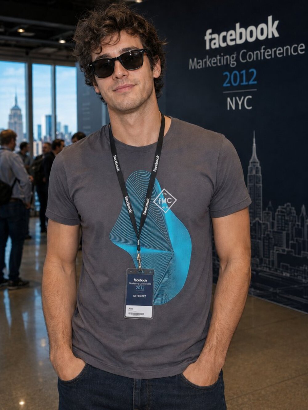 Facebook Marketing Conference NYC 2012 T Shirt Small